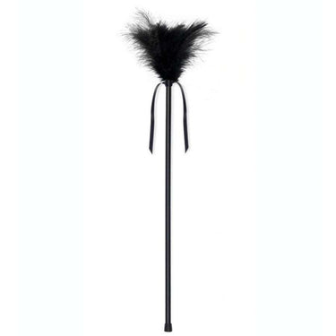 Piuma Erotica per Carezze Sensuali - Massaggio Intimo 40 cm Nera